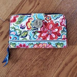 Vera Bradley Hope Garden Turn Lock Wallet